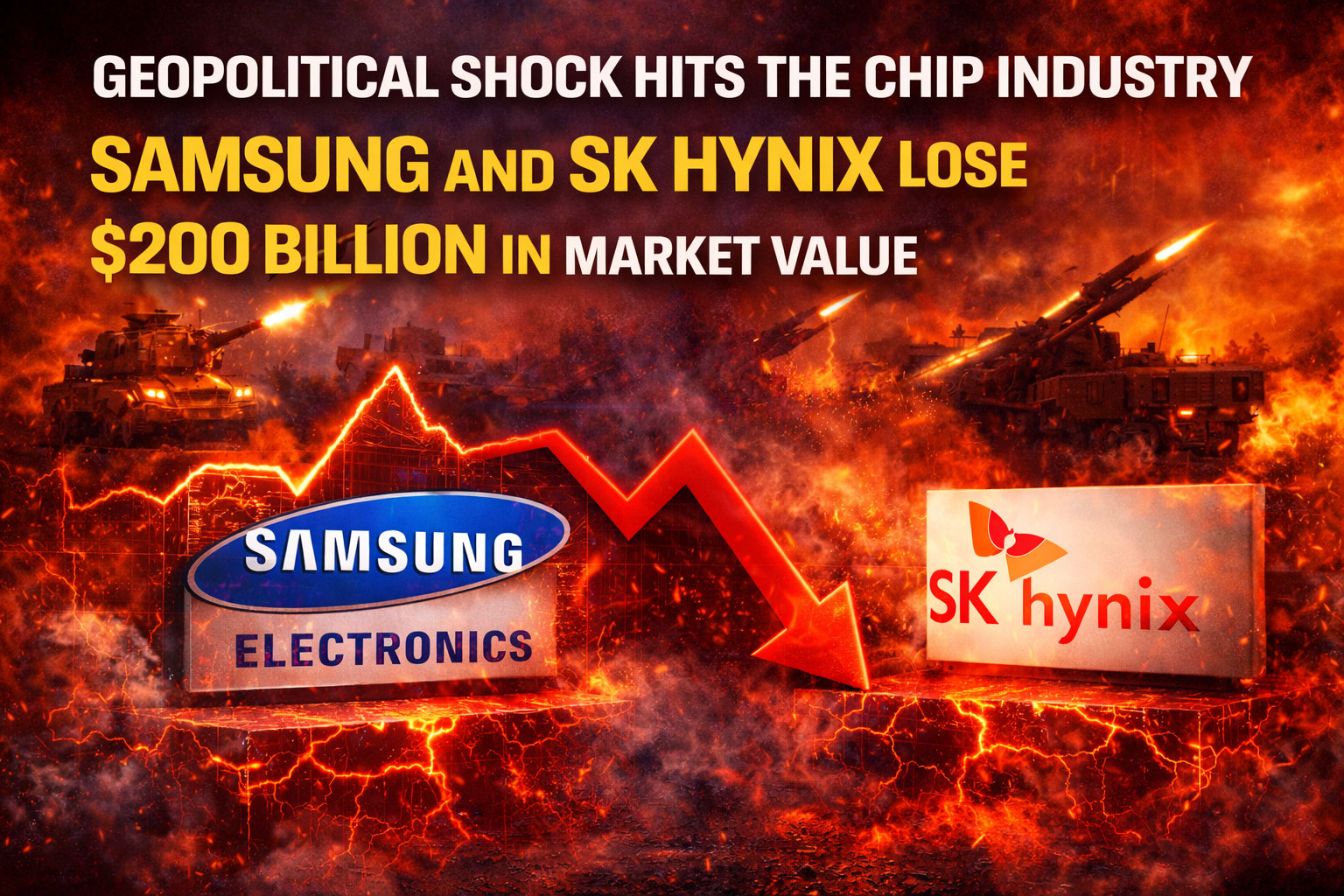 Geopolitics Shake the Chip Industry: Samsung and SK Hynix Lose $200 Billion in Market Value