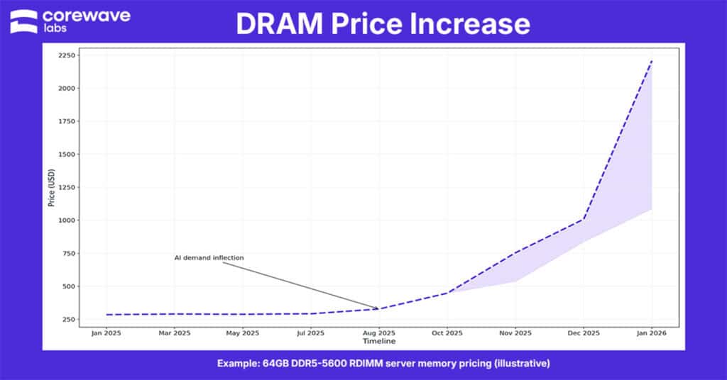 DRAM Price Increase: DDR4 and DDR5 Server Memory Outlook for 2026