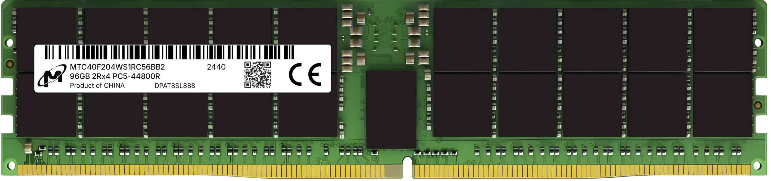 MTC40F204WS1RC56BB2 Micron 96GB DDR5-5600 ECC RDIMM 2Rx4 1.1V Memory